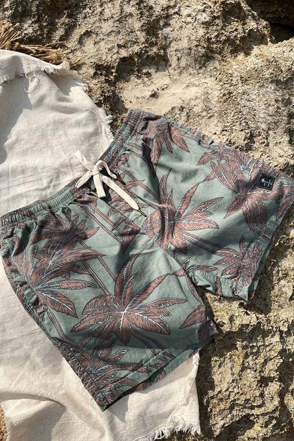 Retro Palm Short - Man Short - LOST IN PARADISE