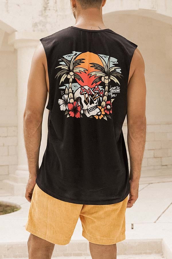 Sm Skullshroom - Man Singlet - LOST IN PARADISE