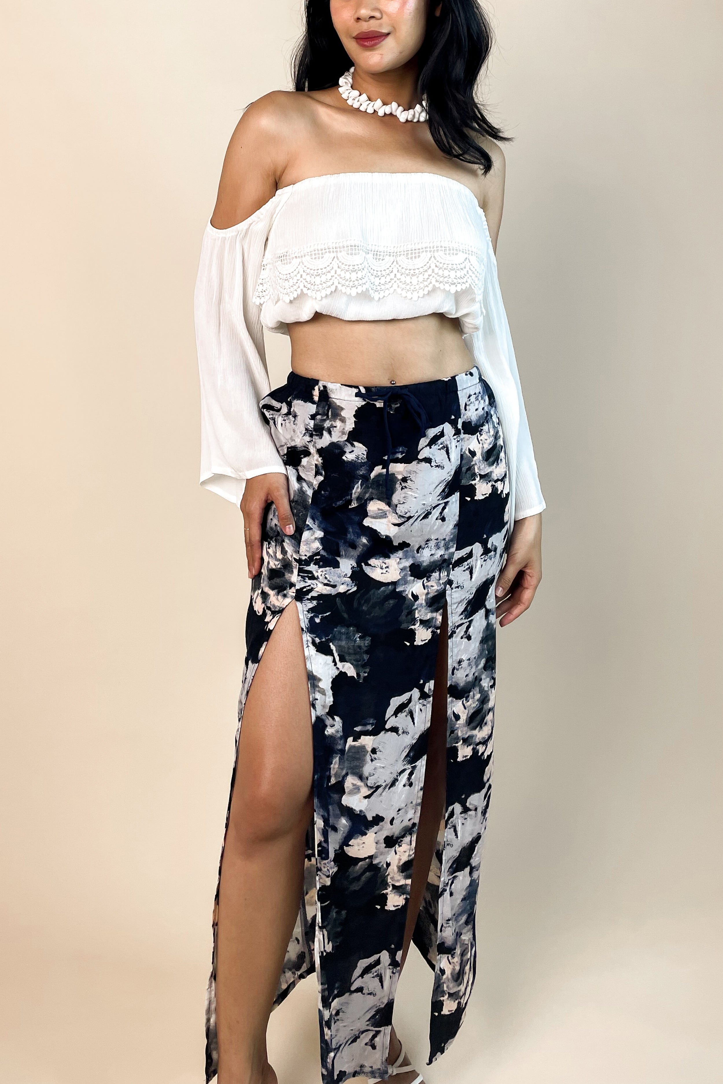 Ladder Maxi Skirt - Skirt - LOST IN PARADISE