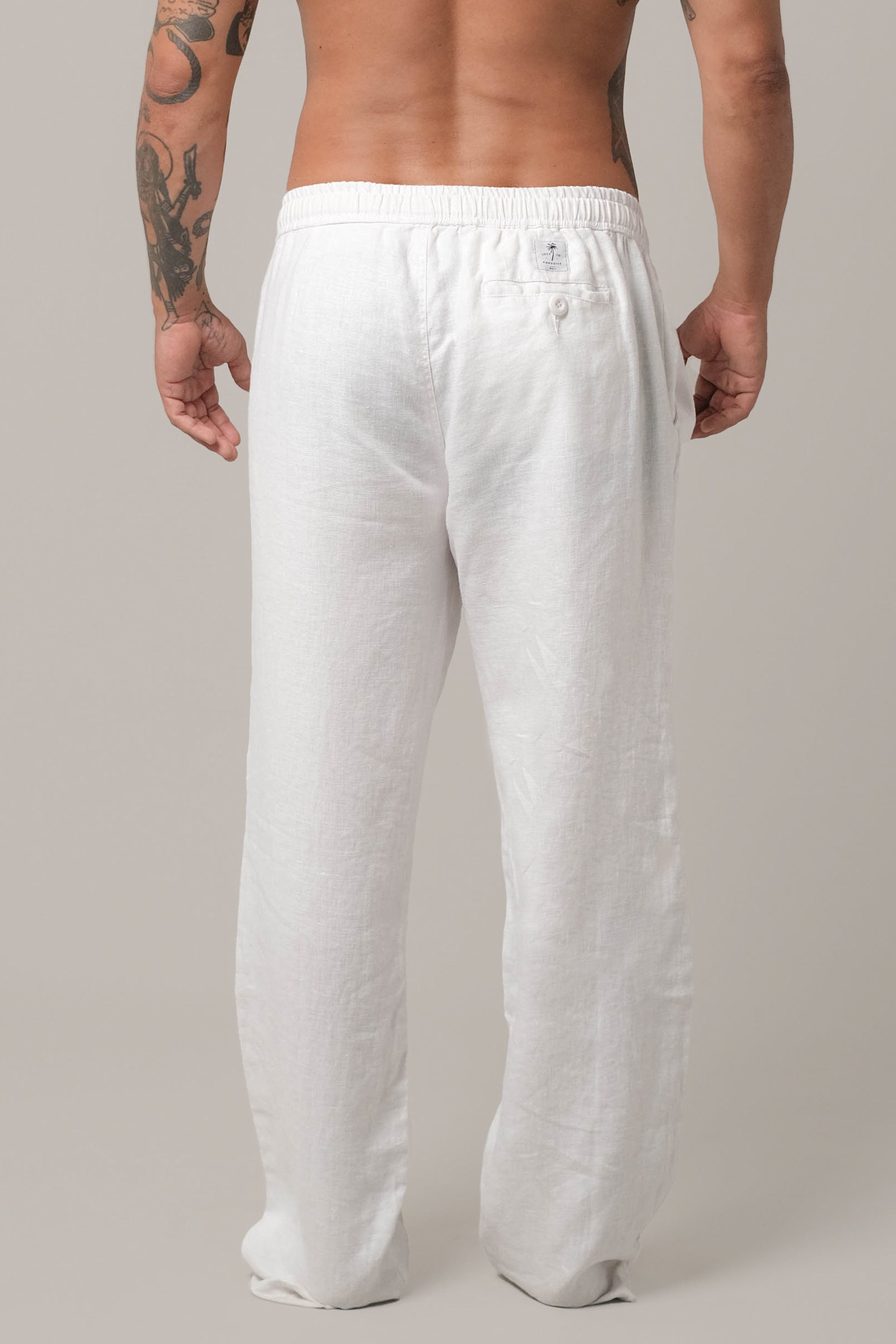 Linen Pant - Mens Long Pants - LOST IN PARADISE