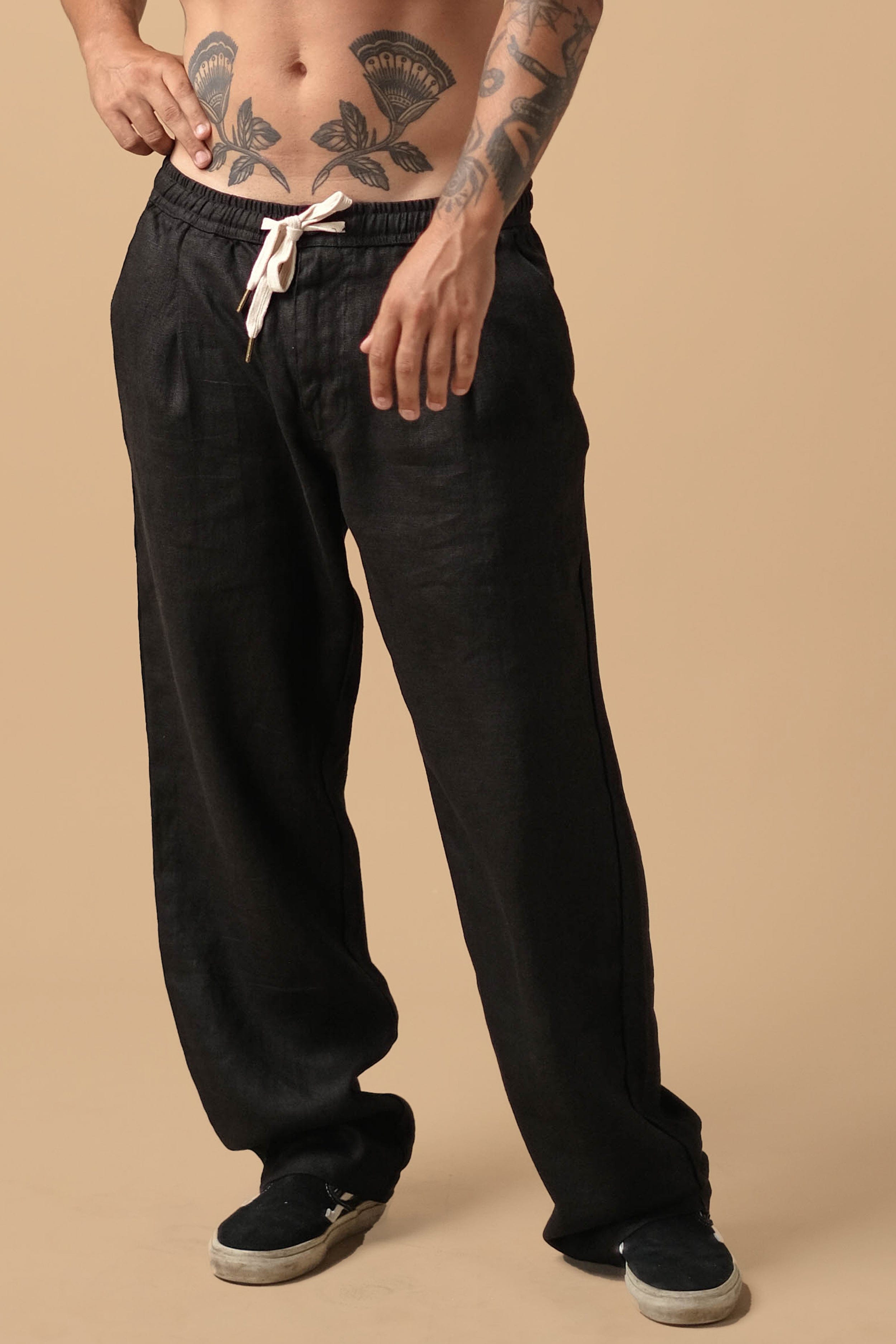 Linen Pant - Mens Long Pants - LOST IN PARADISE