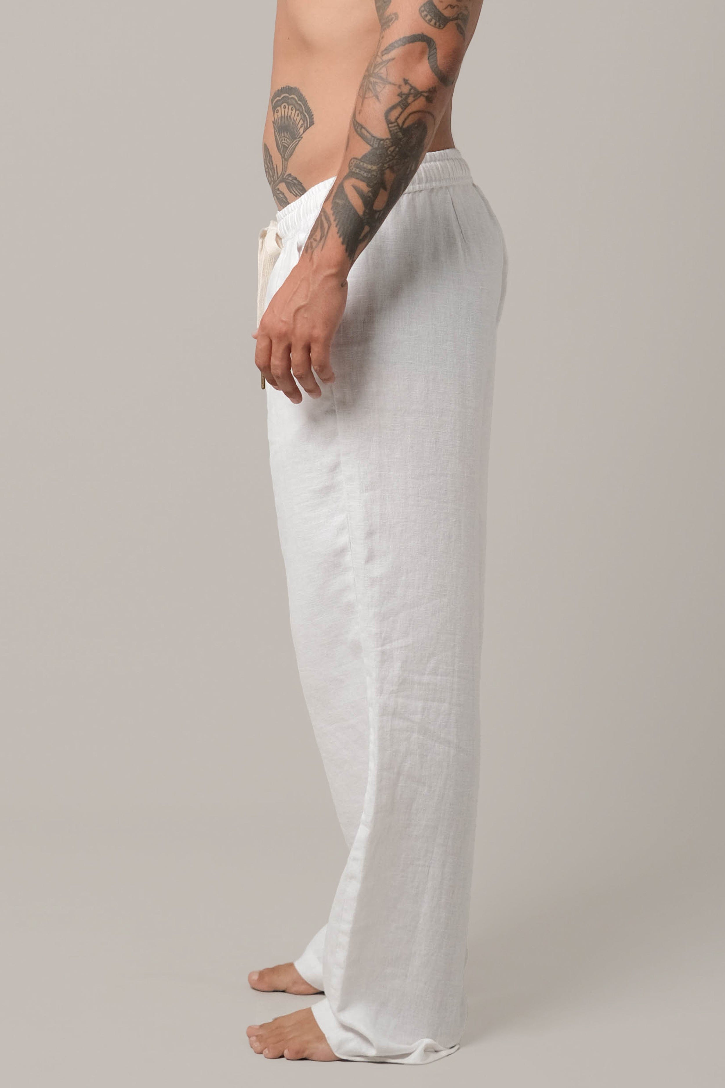 Linen Pant - Mens Long Pants - LOST IN PARADISE