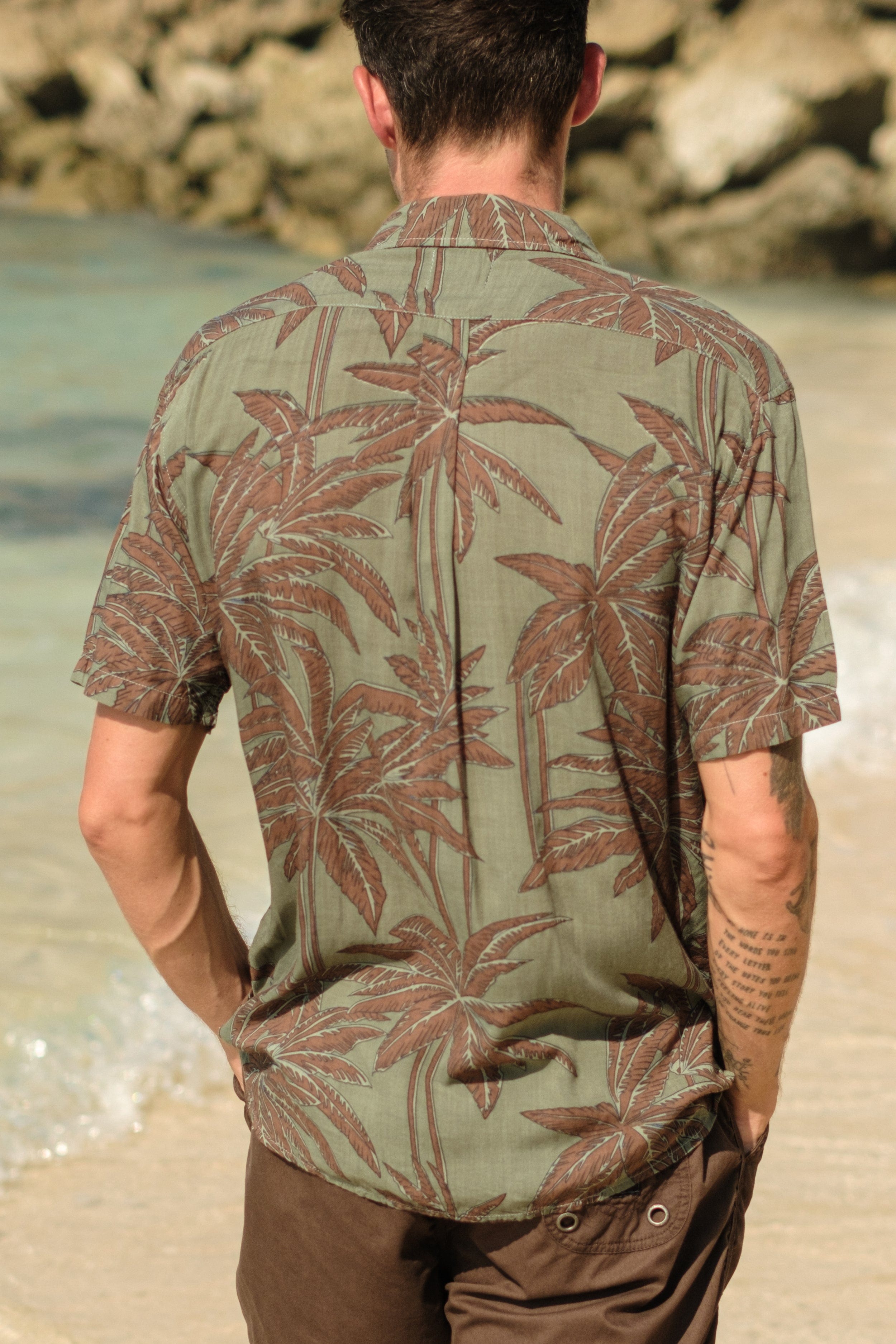 Retro Palm Shirt - Man Shirt - LOST IN PARADISE