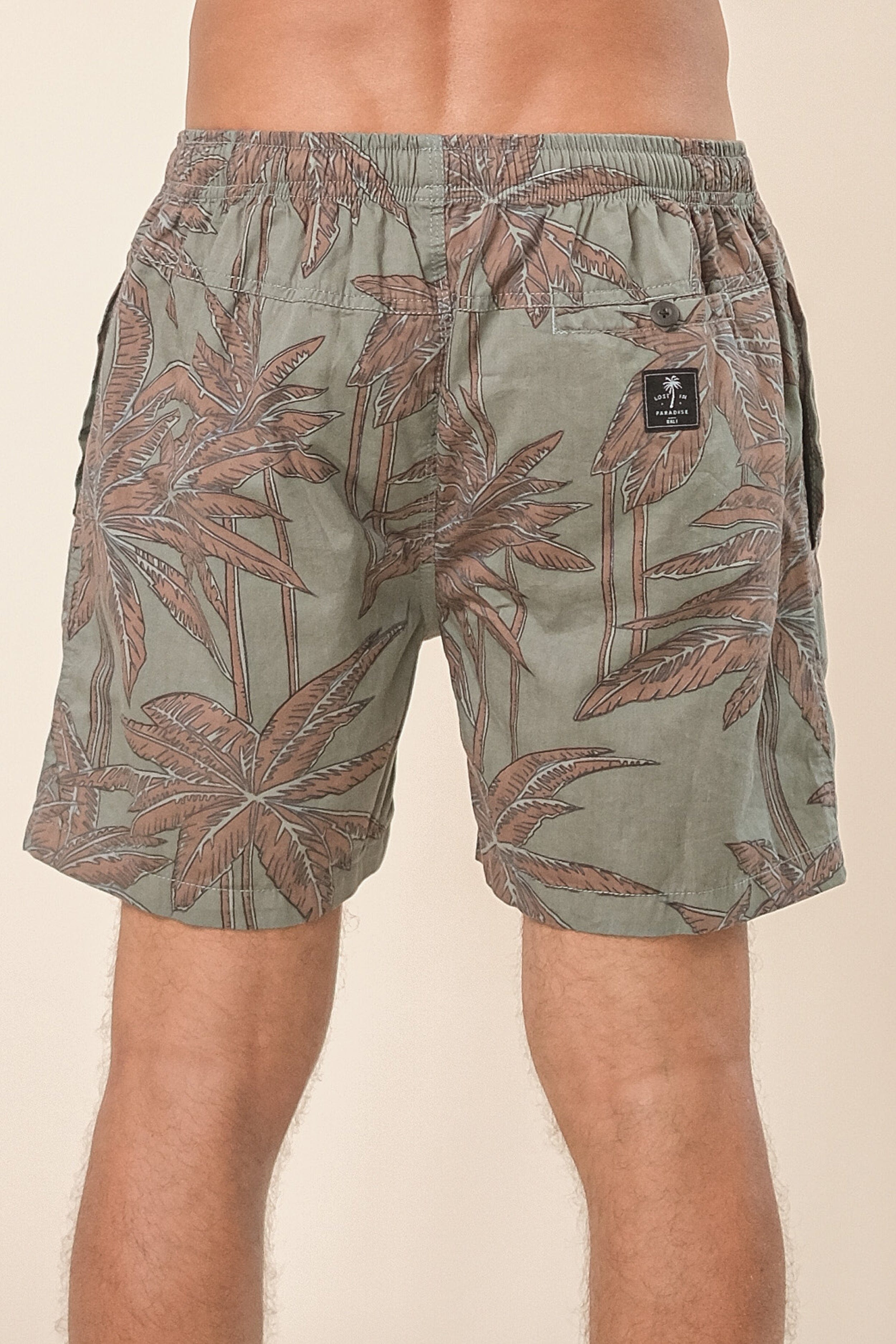 Retro Palm Short - Man Short - LOST IN PARADISE