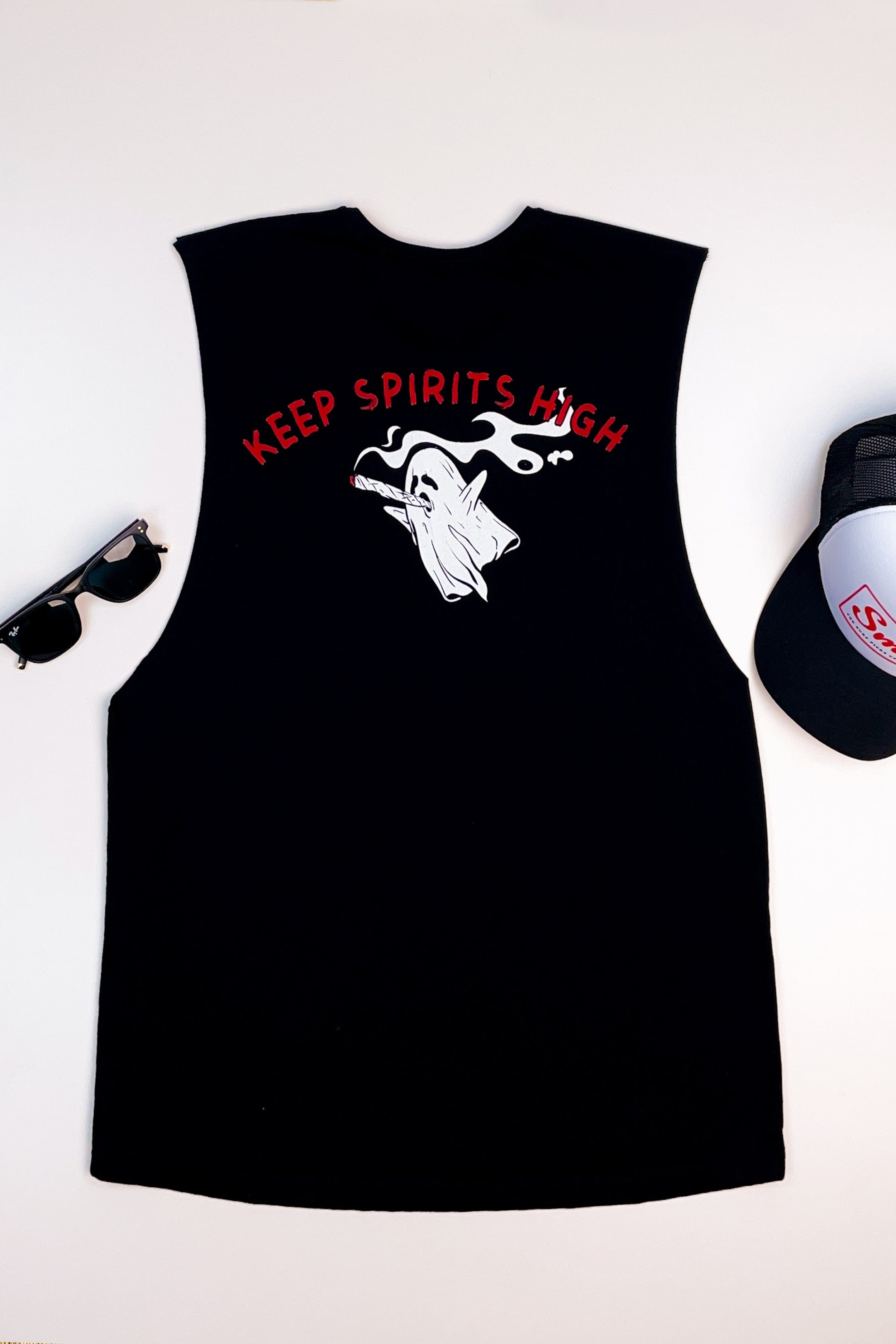 Sm Keep Spirits High - Man Singlet - LOST IN PARADISE