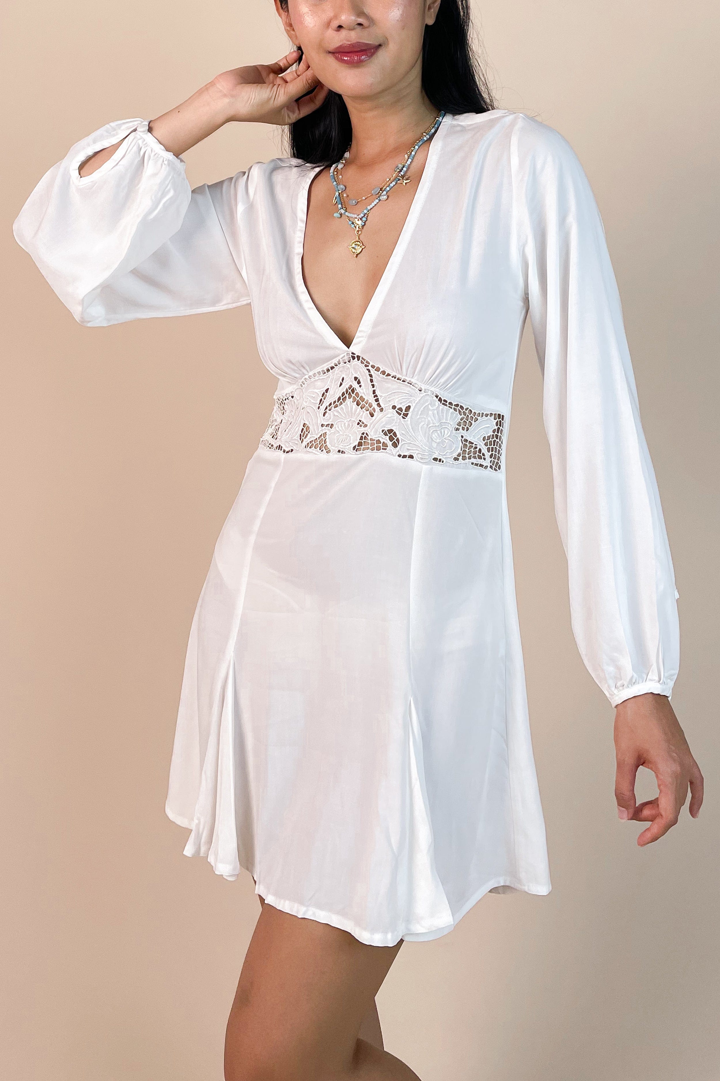 Tsumi Dress Embroidery - SALE - LOST IN PARADISE