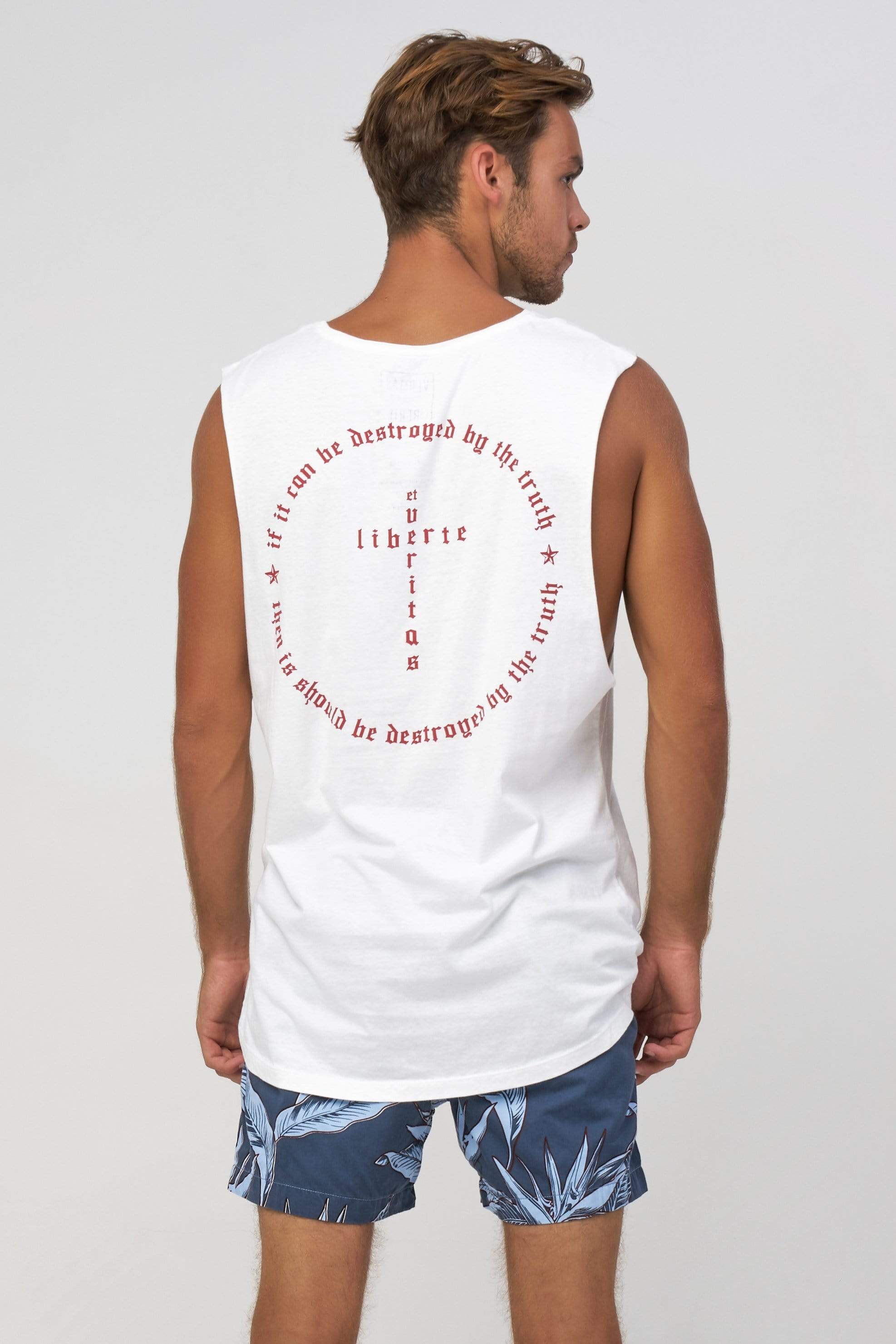 Lvm Destroyed - Mens Muscle Tank - VERITAS & LIBERTE