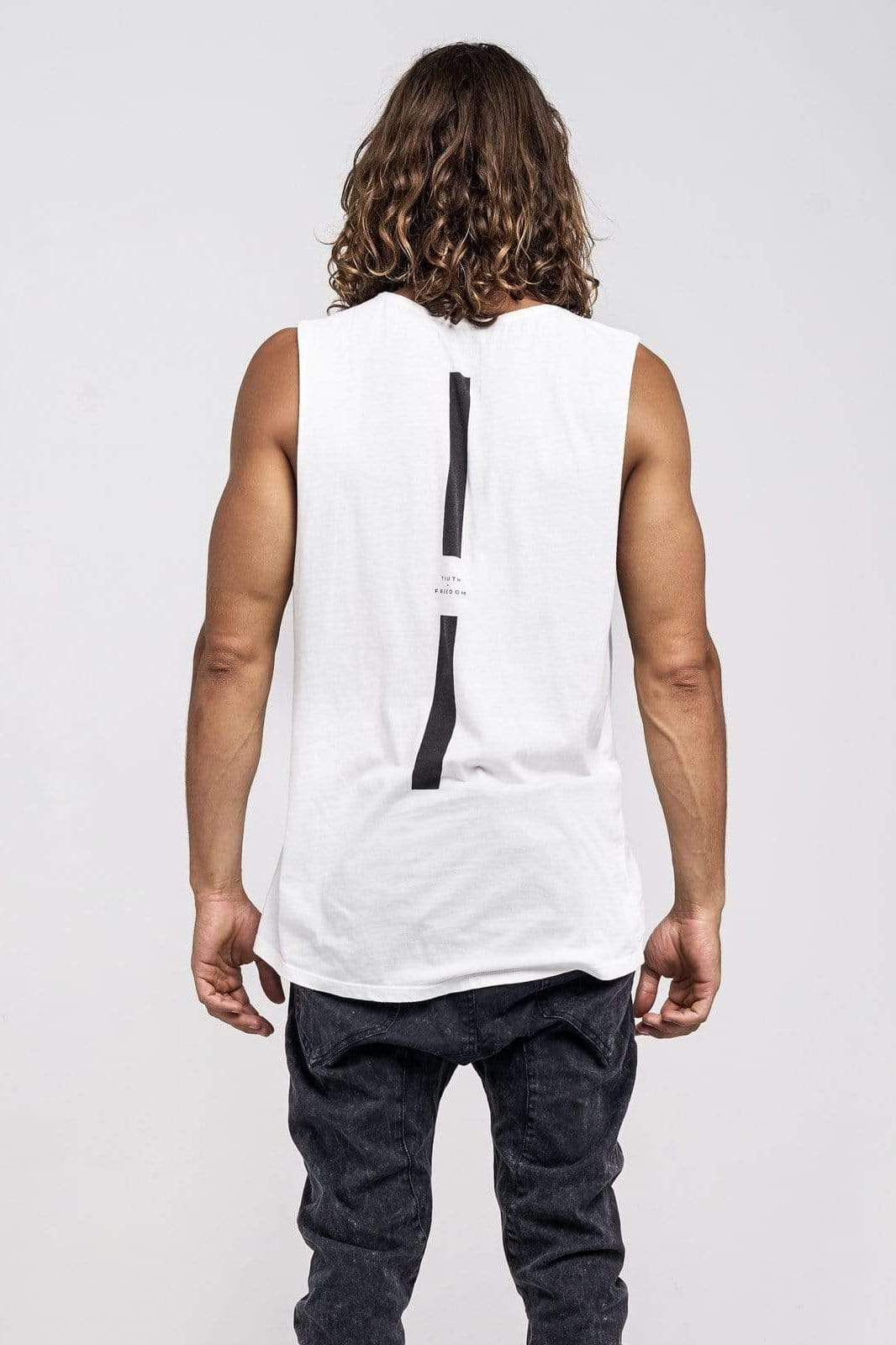 Lvm Lv Stripe - Mens Muscle Tank - VERITAS & LIBERTE