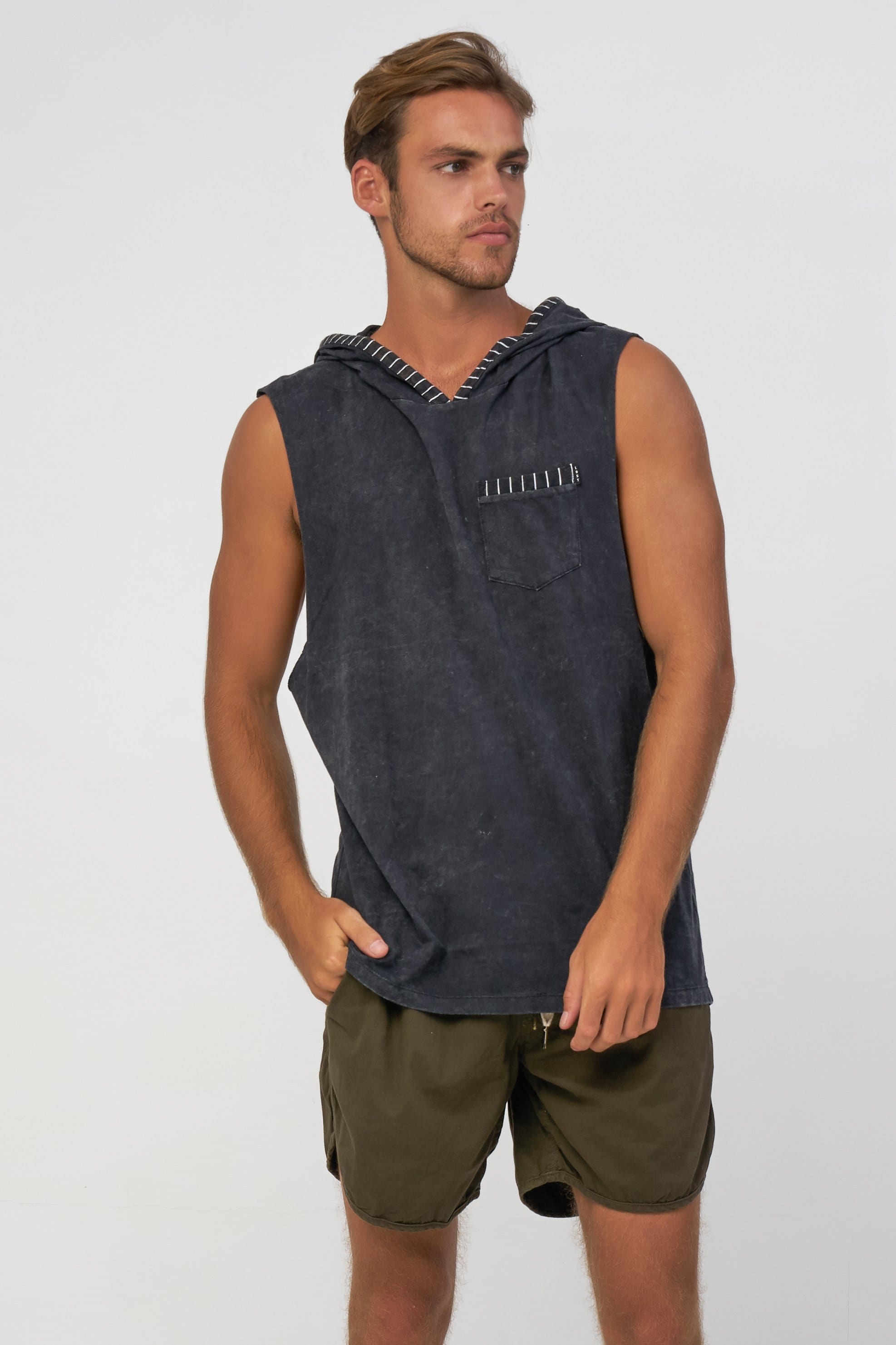 Wholesale Line Hood - Mens Muscle Tank - LOST IN PARADISE