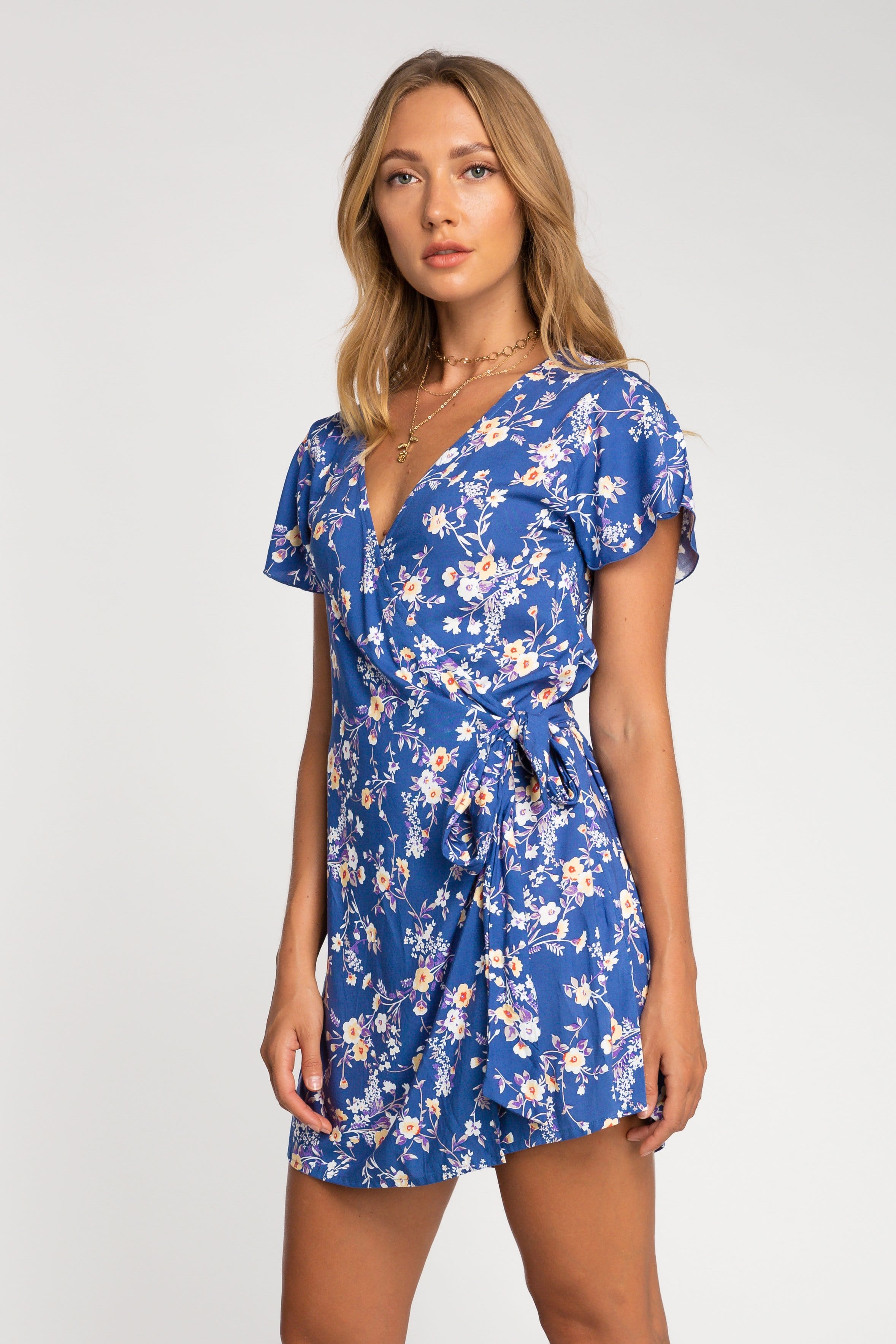 Laura Wrap Dress - Dress - LOST IN PARADISE